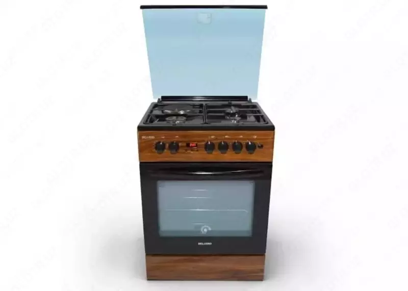Газовая плита "DELUSSO T6411T6" (Под дерево)