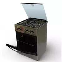 Газовая плита "DELUSSO T6311T6" (Черная/стальная)