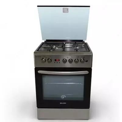 Газовая плита "DELUSSO T6311T6" (Черная/стальная)