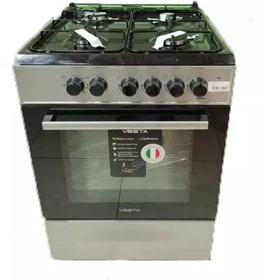 Газовая плита "VESTA АК-10 ГП" (Серая)