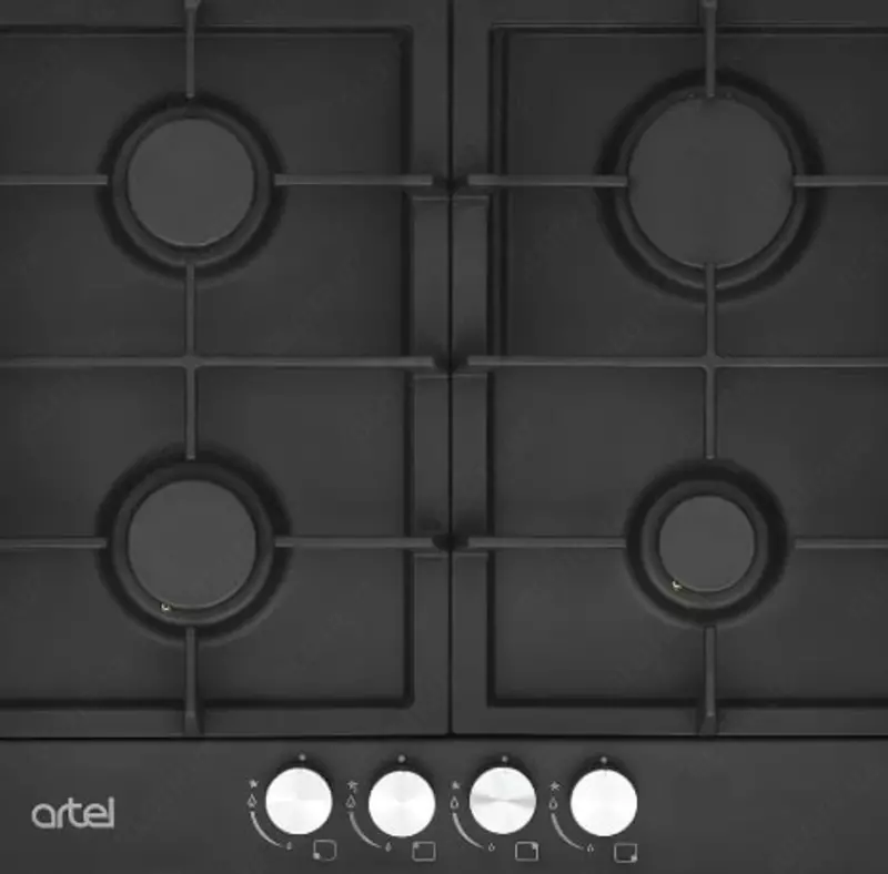 Газовая варочная панель "АRТЕL Classico I64-0421" (Черная) - 1 536 700 сум