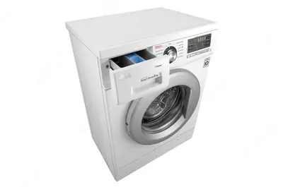 Стиральная машина "LG F1296NDS1" (Белая/серебристая) 6 кг