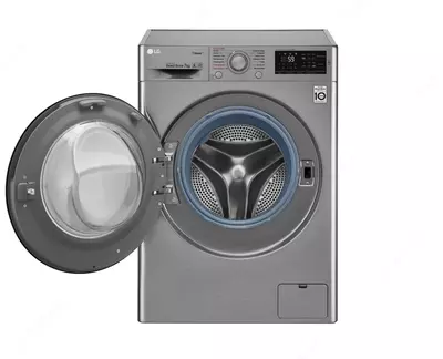 Стиральная машина "LG F2M5HS6S" (Серебристо/черная) 7 кг