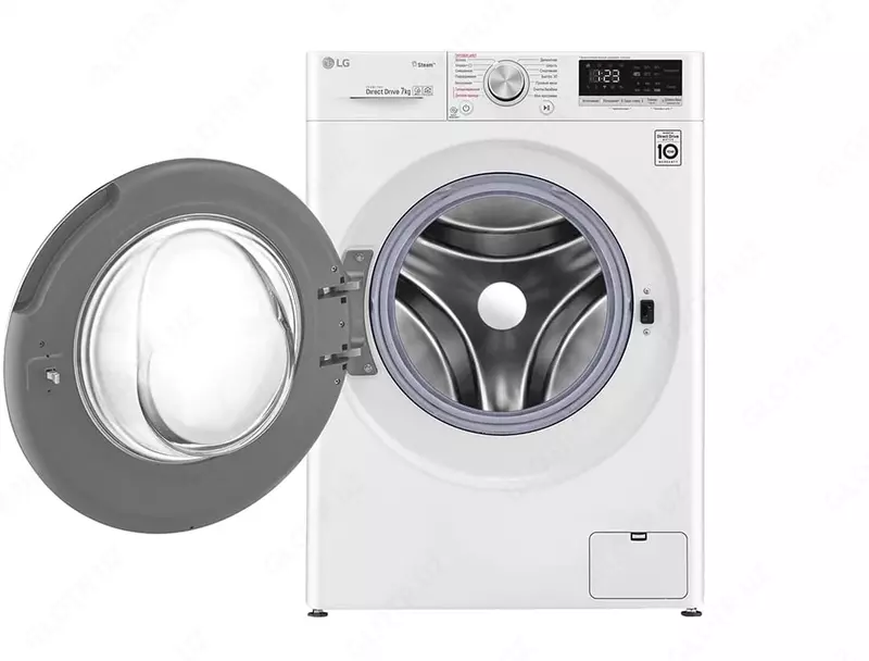 Стиральная машина "LG F2V5HSOWR" (Белая/черная) 7 кг