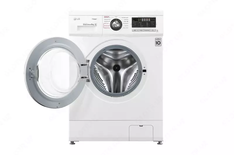 Стиральная машина "LG F1296TDS3" (Белая/Хром) 8 кг