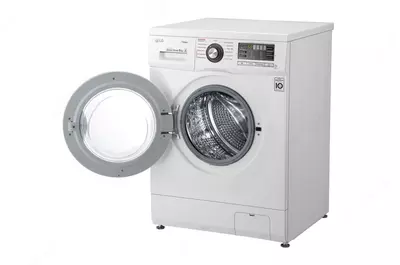 Стиральная машина "LG F1296TDS3" (Белая/Хром) 8 кг