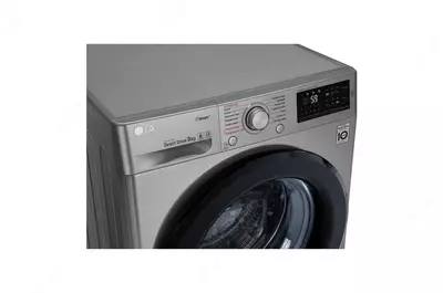 Стиральная машина "LG F4M5VS6S" (Серебристо/черная) 9 кг