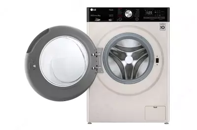 Стиральная машина "LG F4V5VS9B" (Белая/черная) 9 кг