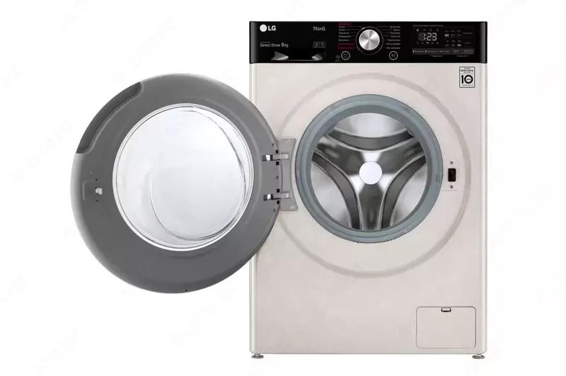 Стиральная машина "LG F4V5VS9B" (Белая/черная) 9 кг