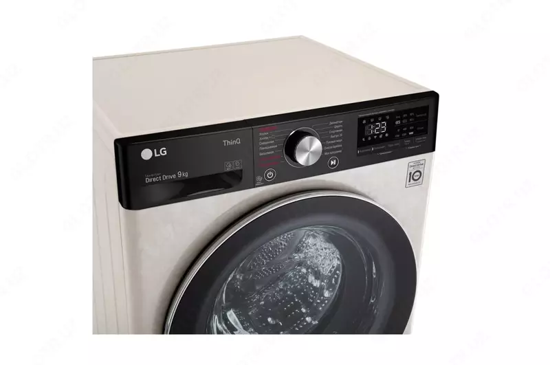 Стиральная машина "LG F4V5VS9B" (Белая/черная) 9 кг