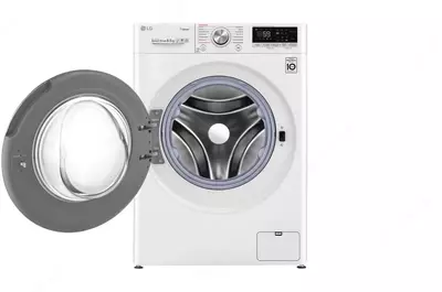 Стиральная машина "LG F2V7GW1W" (Белая/черная) 8.5 кг