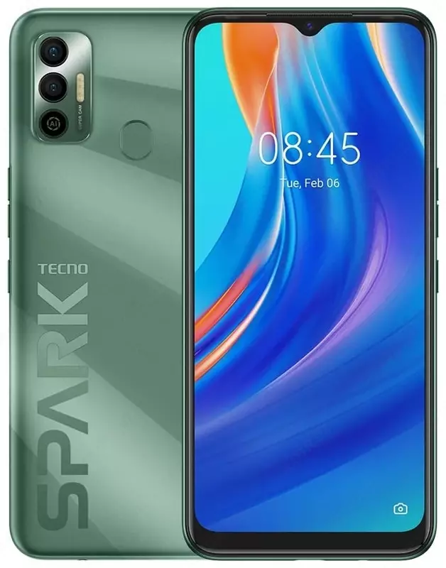 Смартфон "TECNO Spark 7" 4/64gb (Grey, Blue, Green)