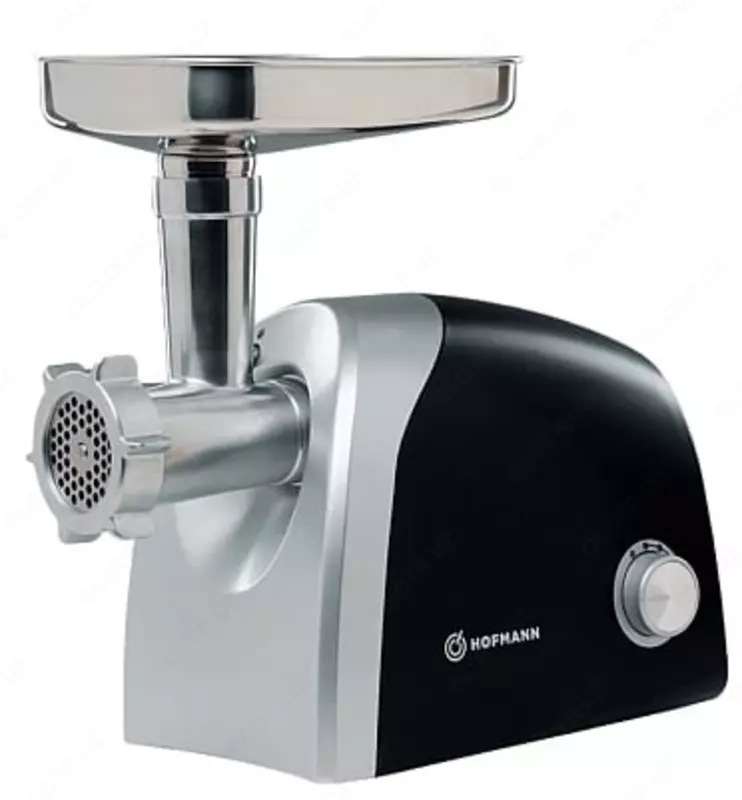 Elektr go'sht maydalagich "Hofmann MG-144B/HF" (po'lat/qora)