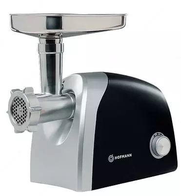 Электрическая Мясорубка "Hofmann MG-144B/HF" (Стальная/черная)