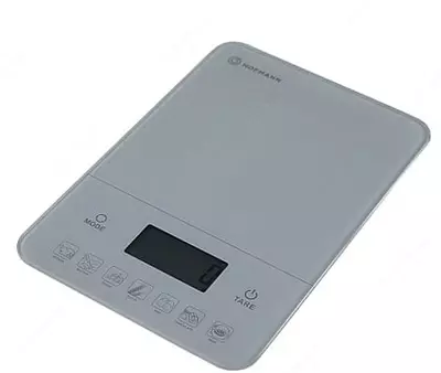 Кухонные весы "Hofmann SKS01N-WH/HF" (Светло - серые)