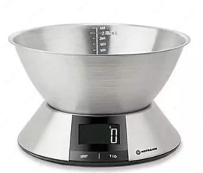 Кухонные весы с чашей "Hofmann SKS-SSLIQ/HF" (Cтальные)