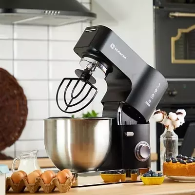 Планетарный миксер "Hofmann SSM01BK/HF" (Стальной/черный)