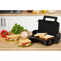 871 200 сум Контактный гриль и Вафельница "Hofmann BSWM01SS-3/HF" (Стальная/черная)