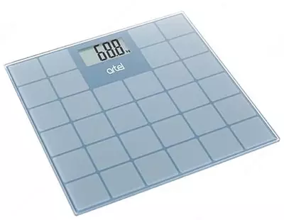 Напольные весы "ARTEL-EB 9383" (Голубые + декор)