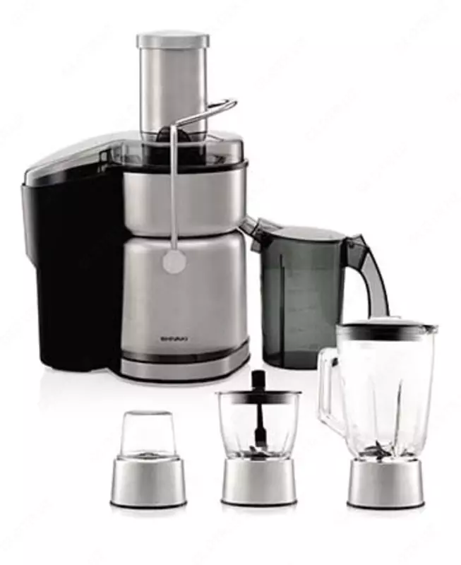 Соковыжималка "Shivaki JM-615B" (Стальная/черная)