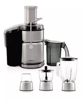 Соковыжималка "Shivaki JM-615B" (Стальная/черная)