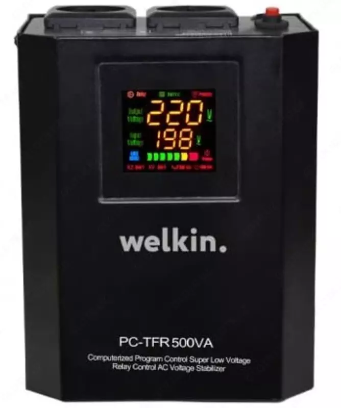 Zamin va devor stabilizatori "Welkin" 1000VA (Qora)