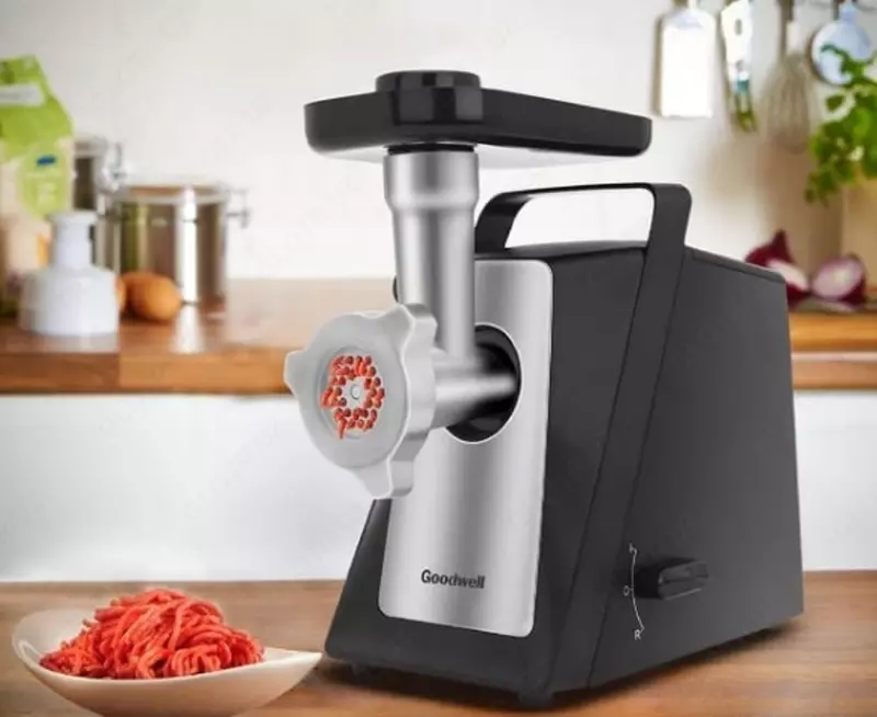 Электрическая Мясорубка "Goodwell GMM 5001" (Черная/стальная)