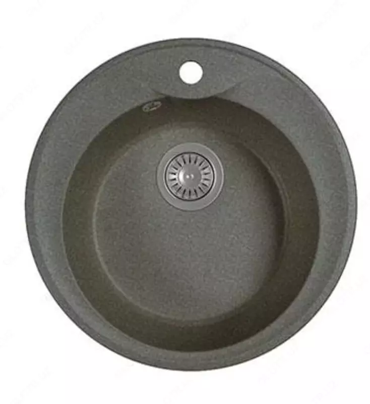 Oshxona uchun lavabo "Goodwell GRS R0101B / 500" (Qora)