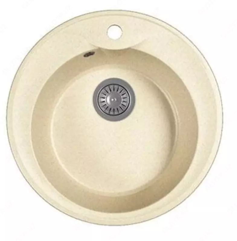 Oshxona uchun lavabo "Goodwell GRS R0101L / 500" (Latte)