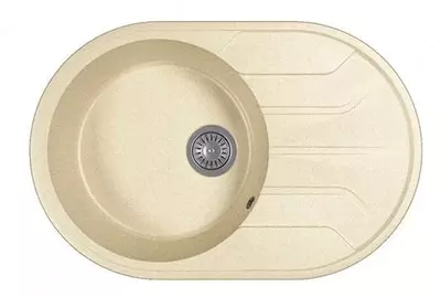 Oshxona uchun lavabo "Goodwell GRS R1001L / 760" (Latte)
