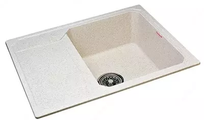 Oshxona uchun lavabo "Goodwell GRS T0101L / 640" (Latte)