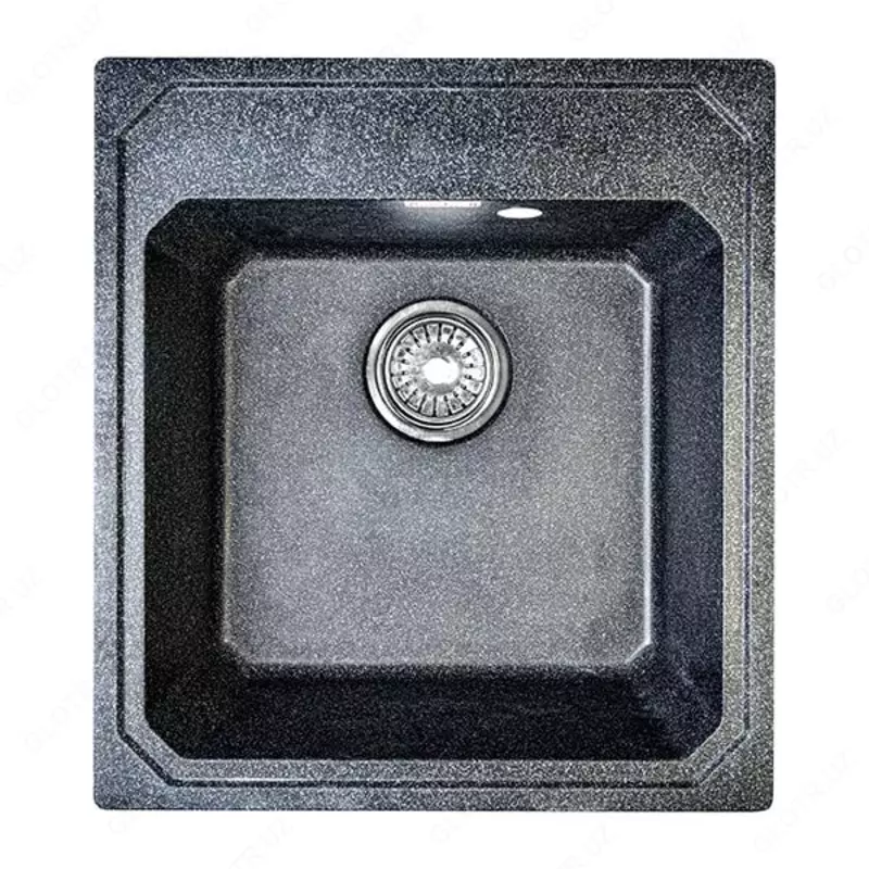 Oshxona uchun lavabo "Goodwell GRS T1001B / 450" (Qora)