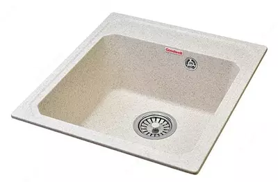 Oshxona uchun lavabo "Goodwell GRS T1001L / 450" (Latte)