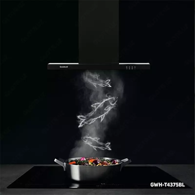 Вытяжка "Goodwell GWH-T 4375 BL" (Черная)