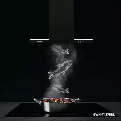 Вытяжка "Goodwell GWH-T 4375 BL" (Черная)