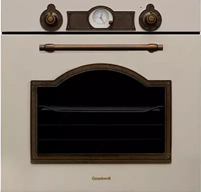 Электрический духовой шкаф "Goodwell GWO-7084 RI" (Бежевый антрацит)