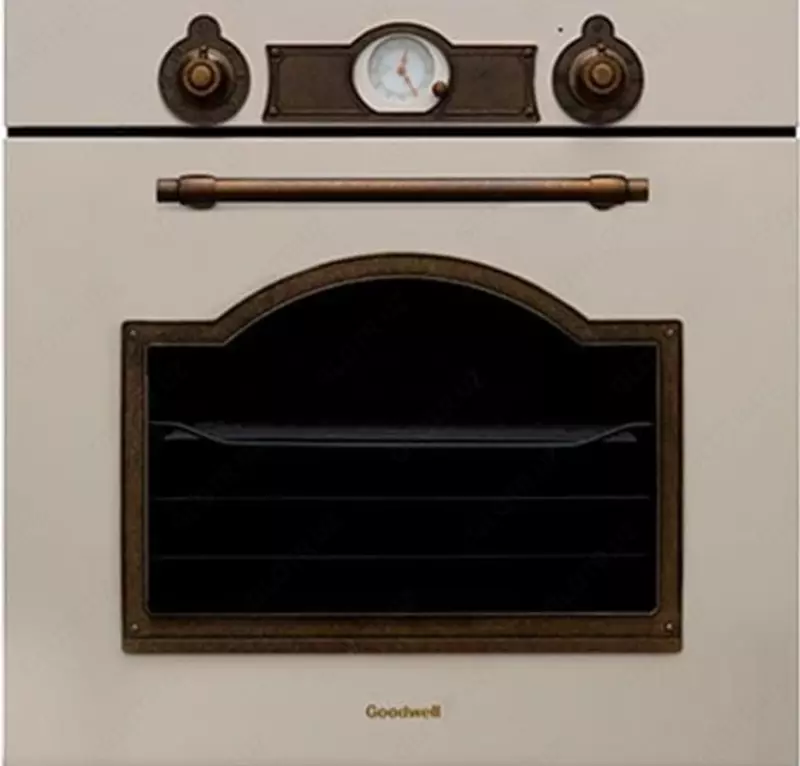 Электрический духовой шкаф "Goodwell GWO-7084 RI" (Бежевый антрацит)