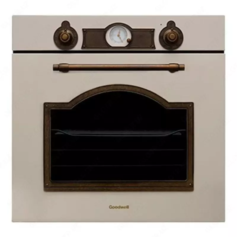 Электрический духовой шкаф "Goodwell GWO-7084 RI" (Бежевый антрацит)