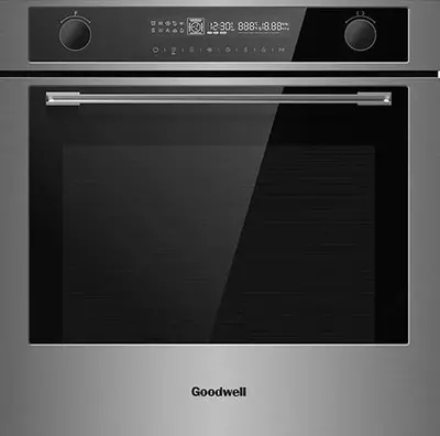Электрический духовой шкаф "Goodwell GWO-7912 XLBG/D" (Стальной)