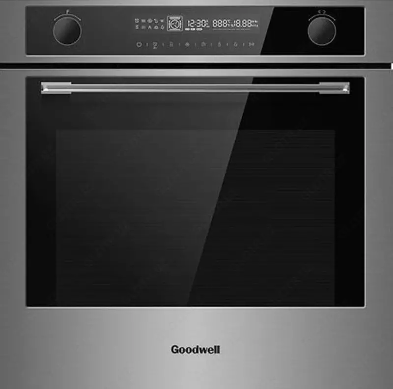 Электрический духовой шкаф "Goodwell GWO-7912 XLBG/D" (Стальной)