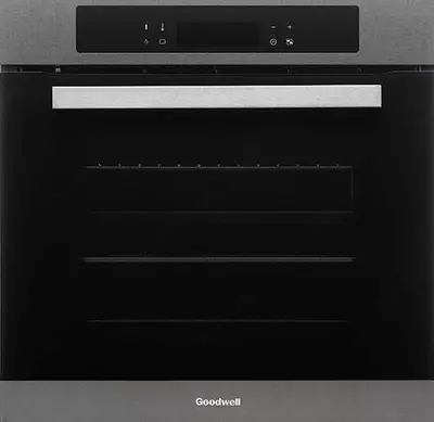 Электрический духовой шкаф "Goodwell GWO-8308 BX" (Стальной/черный)