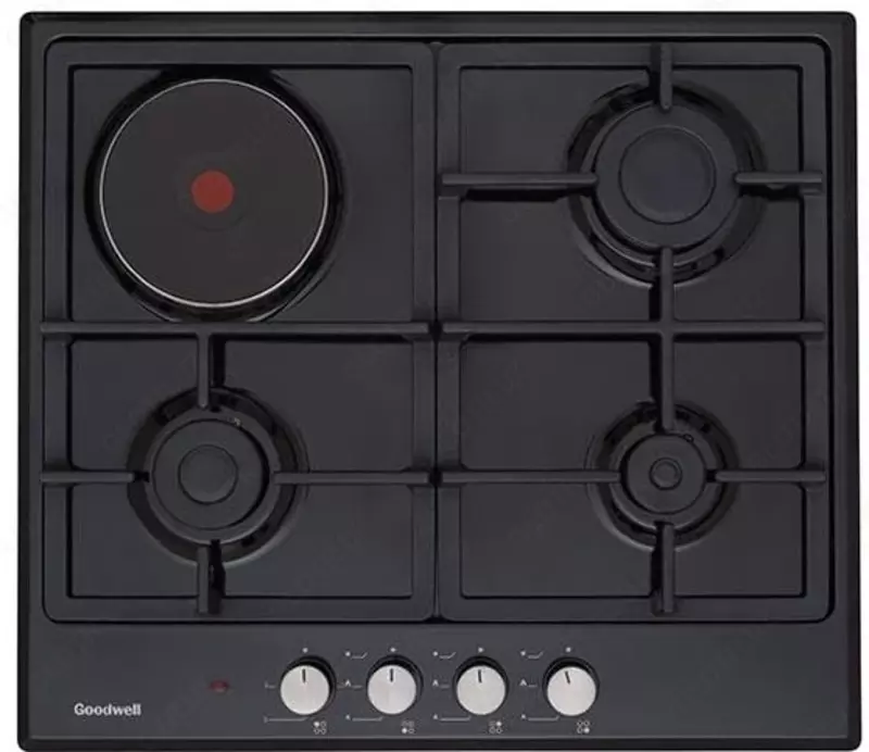 Комбинированная варочная панель "Goodwell GWP-63142 B" (Черная)