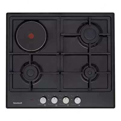 Комбинированная варочная панель "Goodwell GWP-63142 B" (Черная)