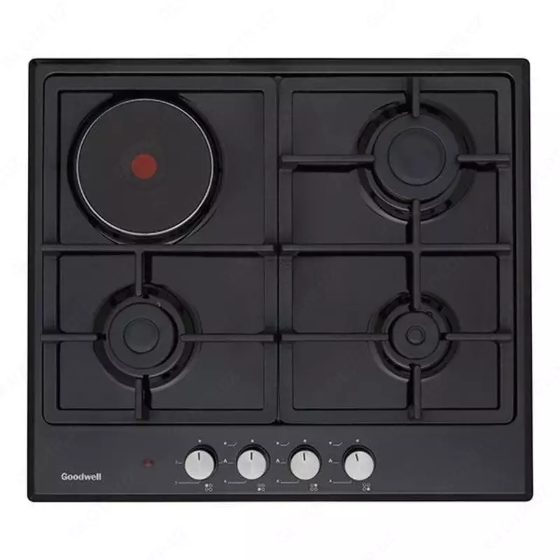Комбинированная варочная панель "Goodwell GWP-63142 B" (Черная)
