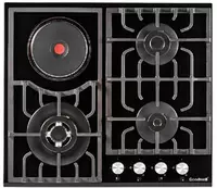 Комбинированная варочная панель "Goodwell GWP-63161 BG" (Черная)