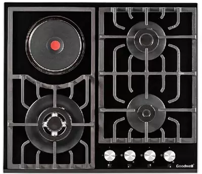 Kombinatsiyalangan plita "Goodwell GWP-63161 BG" (Qora)