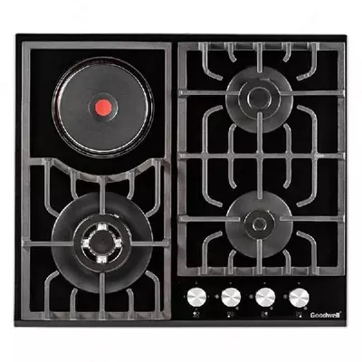 Kombinatsiyalangan plita "Goodwell GWP-63161 BG" (Qora)