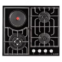 Комбинированная варочная панель "Goodwell GWP-63161 BG" (Черная) - 3 085 500 сум