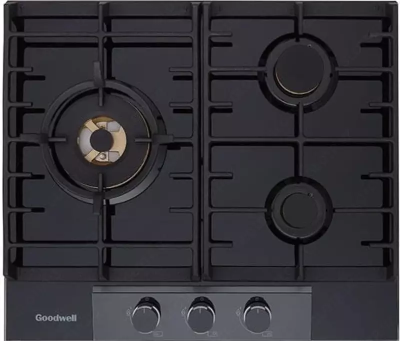 Газовая варочная панель "Goodwell GWP-6323 BG" (Черная)