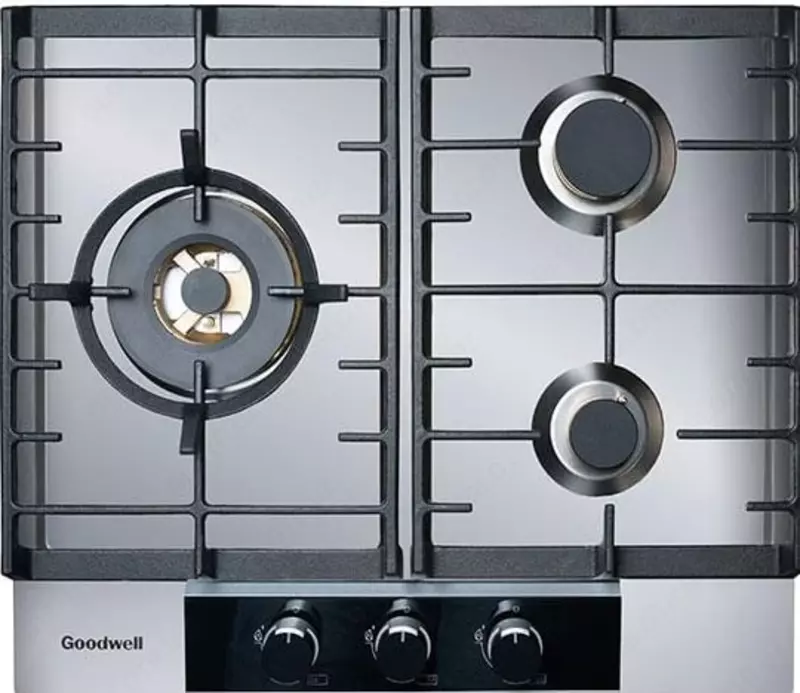 Газовая варочная панель "Goodwell GWP-6323 Х" (Серебристая)